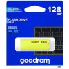 Goodram USB flash disk, USB 2.0, 128GB, UME2, žltý, UME2-1280Y0R11, USB A, s krytkou