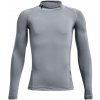 Chlapčenské kompresné tričko Under Armour, HG ARMOUR MOCK sivá ylg
