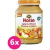 Holle Bio broskyňa a jablko 6 x 190 g