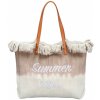 Maaleo Plážová taška v boho štýle - hnedé ombre