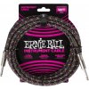 Ernie Ball Braided Instrument Cable Straight/Straight 18ft - Purple Python