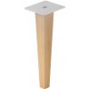 Walteco Nábytková noha Nordic 300mm, hranatá/kónická, buk lakovaný , 50507