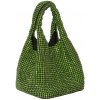 trblietavá spoločenská kabelka do ruky Zelená
