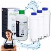 3x NÁHRADA za vodný filter pre kávovar DeLonghi DLS a ORIGINÁLNY Odvápňovač