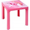 STAR PLUS Detský záhradný nábytok Plastový stôl ružový