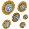 Drôtené kefy pre vŕtačku Sada 6 ks