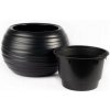 Prosperplast MAZE Kvetináč guľa s vkladom 39,6cm, antracit DBMZK400