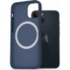 Kryt na mobil AlzaGuard Silicone Case Compatible with Magsafe pre iPhone 14 modrý (AGD-PCMS17L)