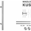 Madlo na dvere FT - MADLO kód K00 Ø 30 mm UN ks NEM - nerez matná (F60) | MP-KOVANIA.sk