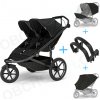 Set 5v1 Thule Urban Glide 3 Double Black s magnetickou sponou + pláštenka + ochranná sieť + 2x madlo