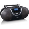 Prenosný BOOMBOX DAB FM BT CD MP3 USB KAZETOVÝ PREHRÁVAČ AUX DIAĽKOVÉ OVLÁDANIE LCD BASS