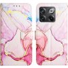 PROTEMIO 52991 ART MARBLE Peňaženkový kryt OnePlus 10T 5G ROSE GOLD