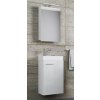VCM VCM Kúpeľňová súprava so zrkadlovou skrinkou Slito, biela