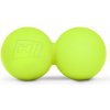 Hop-Sport Dvojitá masážna loptička 63 mm - limetková
