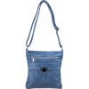 STELLA dámska crossbody koženková kabelka svetlomodrá
