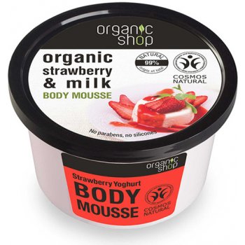 Organic Shop telová pena Jahoda a Jogurt 250 ml