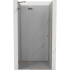 Mexen Lunar sprchové dvere otočné ľavé 80 cm, transparentné, brúsená meď - 834-080-000-65-00-L