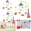LEAN TOYS Kolotoč nad postieľku Ufo lietadlá 108 melódií