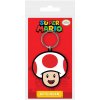 Prívesok na kľúče Super Mario Rubber Keychain Toad