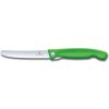 VICTORINOX 6.7836.F4B Skládací svačinový nůž Swiss Classic, zelený, vlnkované ostří