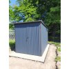Plechová garáž 2×3 m | RAL7016 | Spád dozadu | ANTRACIT