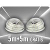 V-TAC LED pás do interiéru 4,2W/m, 420lm/m, 12V, 5m + 5m zadarmo! Farba svetla: Teplá biela
