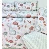 Detské obliečky Zvieratkový svet 90x130 / 45x65 cm – 100% bavlna, pastelový motív zvieratiek, zips