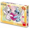 Puzzle pre deti 3+ so Stitchom Láska Stitcha a Angel 24 dielikov