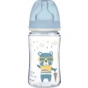 Canpol babies fľaša sa širokým hrdlom Bonjour Paris modrá 240ml