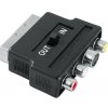 Hama redukcia SCART vidlica - 3 cinch AV + S-video zásuvka, IN/OUT (Hama 122238)