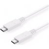 C-TECH CB-USB32-20W USB 3.2, Type-C (CM/CM), PD 100W, 20Gbps, 2m, bílý