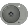 Steiner Cuba 216 Sink Steinggran Granite Grey 1 Ventricular Z/O (58x46x17.5) s koncovým uzávěrem a drenáží