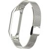 Deveroux Ocelový milánský řemínek pro MiBand 5, easy click - Stríbrný DEV0013