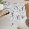 Biante Dekoračný behúň PML-085 Vetvičky levandúľ na bielom 45x160 cm