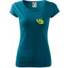Vortex logo na prsia - Dámske tričko Pure - 2XL ( Petrolejová )