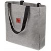 Nákupná taška shopper, polyester, sivá