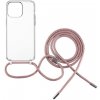 Kryt na mobil FIXED Pure Neck AntiUV s ružovou šnúrkou na krk pre Apple iPhone 15 Pro Max (FIXPUN-1203-PI)
