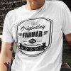 Tričko s potlačou ORIGINÁLNY FARMÁR Pánsky Biela XXL