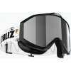 Detské lyžiarske okuliare Bliz Liner Jr black white logo/brown&silver mirror
