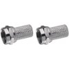 Emos F vidlica pre koax CB50, CB100 6.5mm 2ks K7331.2