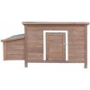 Agrofortel Drevený kurník a husník Hradec Brown 136 x 74 x 71 cm
