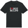 Ruka Hore tričko I Love Hot Milfs Čierna 4XL