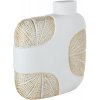 AKCIA VÁZA DECO BIELA VZOR MUŠLA 29,5X9,5XV33CM