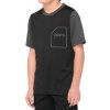 100% 100% RIDECAMP Detský dres Black/Charcoal - L L