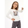 Detské vianočné pyžamko Cornette Kids Girl 977/190 Friends Christmas 86-128 krémová 86-92