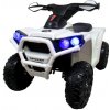 mamido Elektrické štvorkolky Quad J8 biele pre deti s hudbou a svetlami