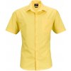 James & Nicholson Pánska košeľa s krátkym rukávom JN644 Žlutá