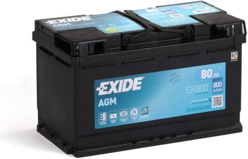 EK800 EXIDE Start-Stop EK800 (115AGM) Batterie 12V 80Ah 800A B13 L4 Batterie  AGM EK800 (115AGM), AGM80SS ❱❱❱ prix et expérience
