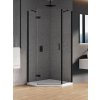 New Trendy New Azura Black sprchovací kút 90x90 cm čierna matné/priehľadné sklo K-0667