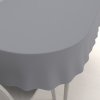 Biante Dekoračný oválny obrus Rongo RG-068 Sivý 120x180 cm